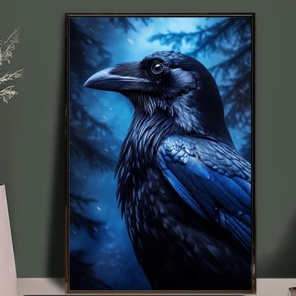Blue Raven Wall Art - Picture 3 of 6